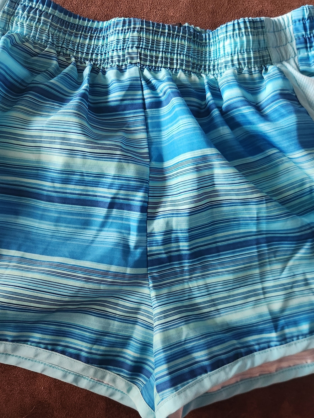 C9 by Champion Blue Striped Girls' Athletic Shorts